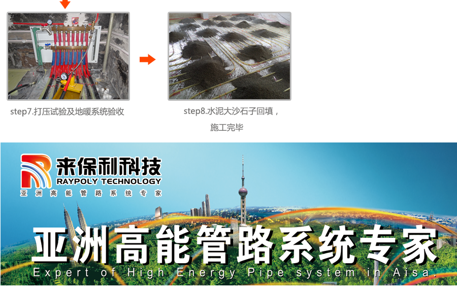 地暖施工過程