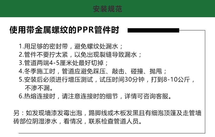 柏銳克PPR管件外絲直接